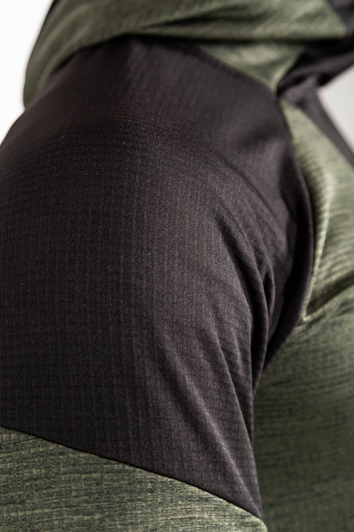 Forro polar com capuz Hornet Vetta Alpinismo Transpirável Homem Preto/Verde 3/3