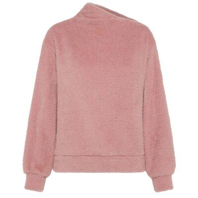 Felpa Deha High Neck Fluffy Sweatshirt Donna