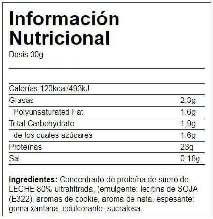 Proteine ​​del siero del latte - 2 kg Biscotti e panna Quamtrax 2/3