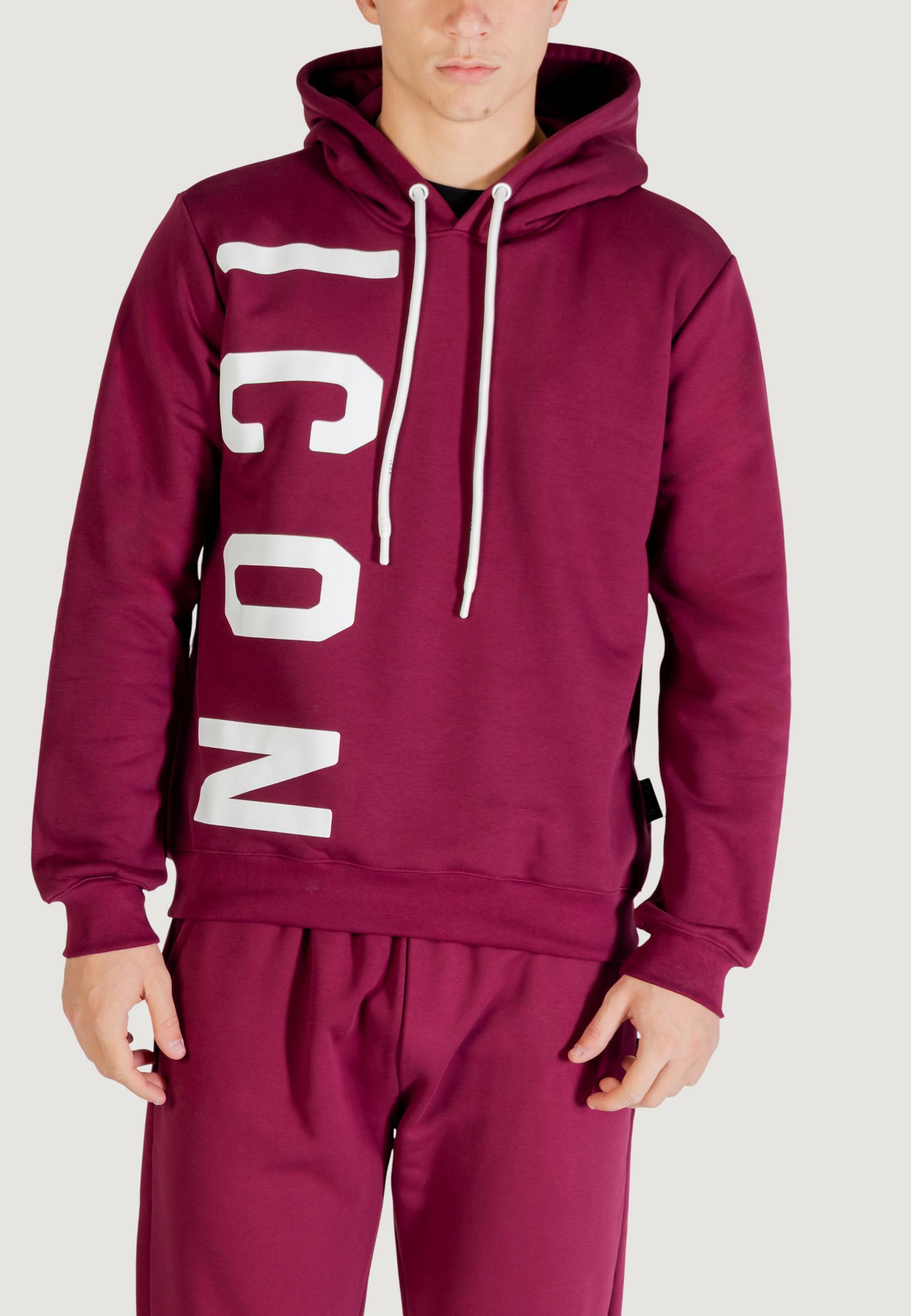 sweat-shirt LOGO VERTICALE HOMME bordeaux 3/5
