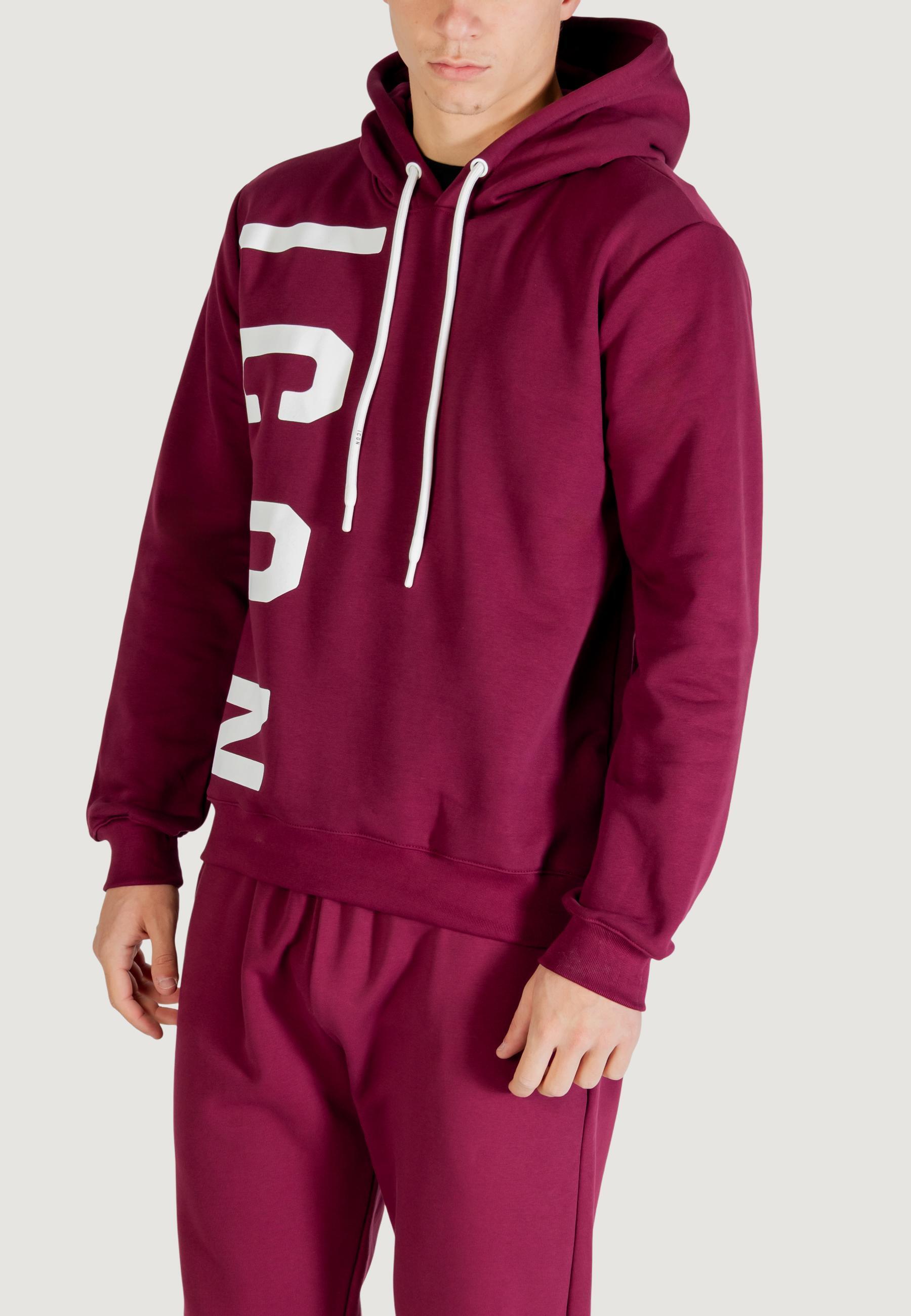 sweat-shirt LOGO VERTICALE HOMME bordeaux 4/5