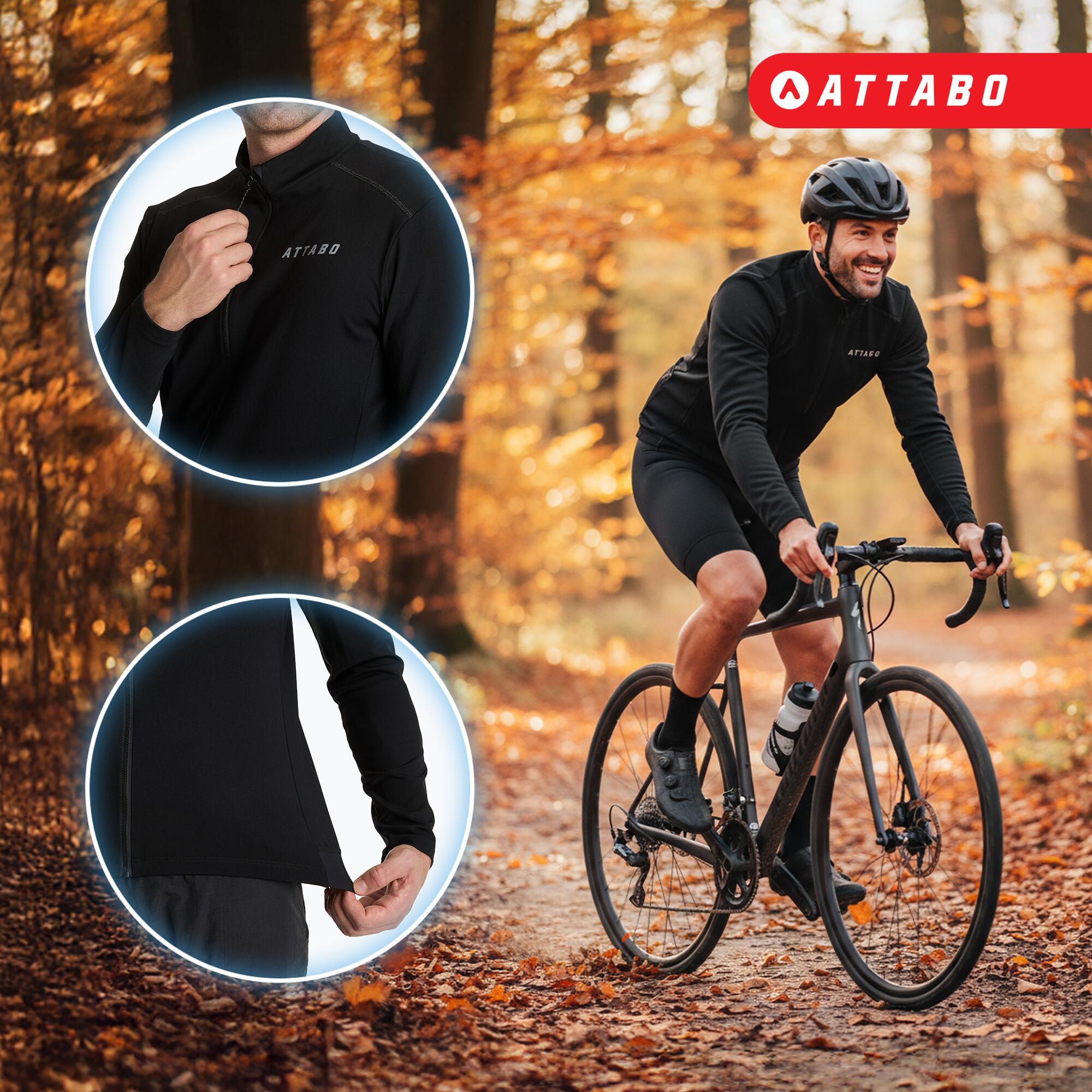 Felpa da ciclismo uomo ATTABO FLEERO REF termica 5/7