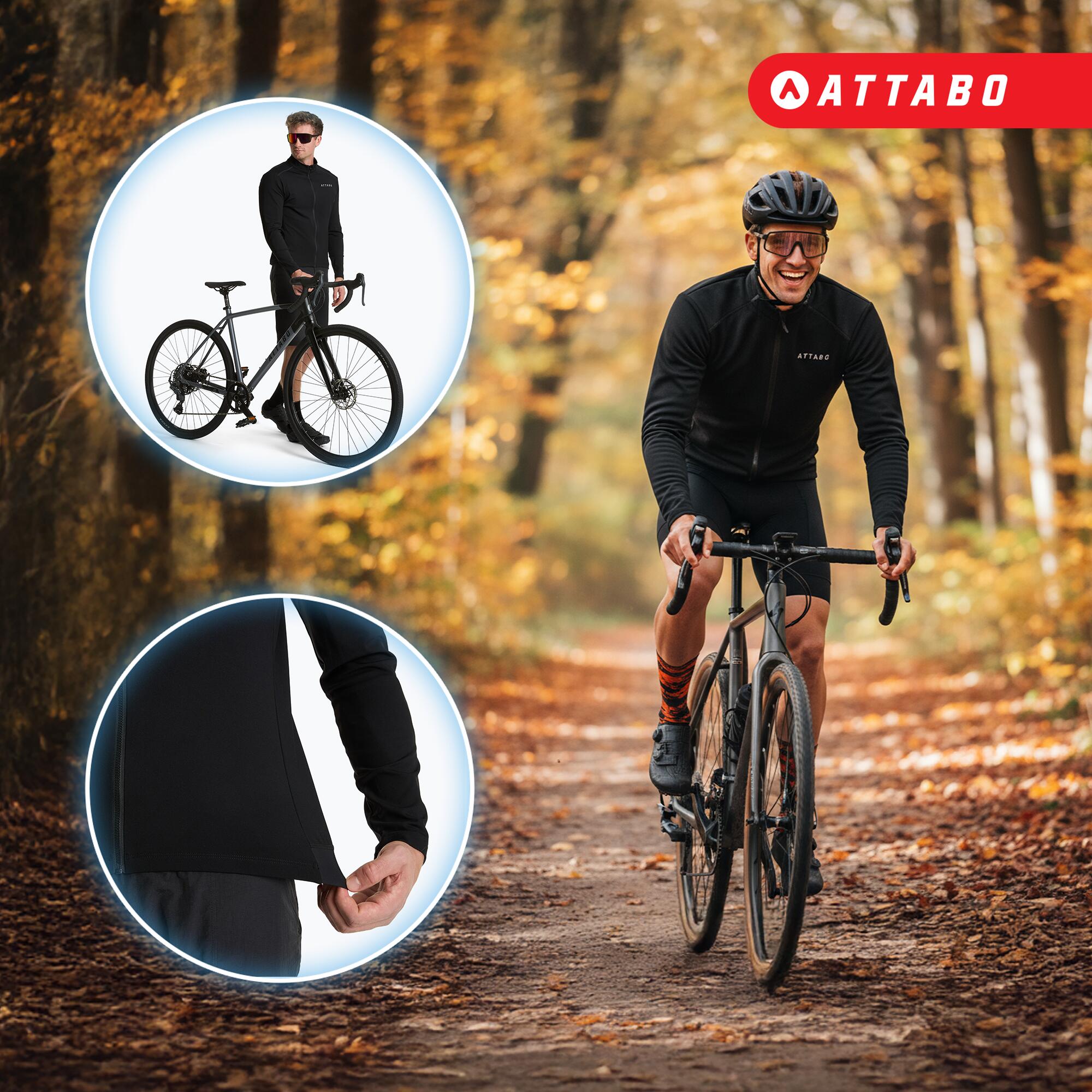 Felpa da ciclismo uomo ATTABO FLEERO REF termica 4/7