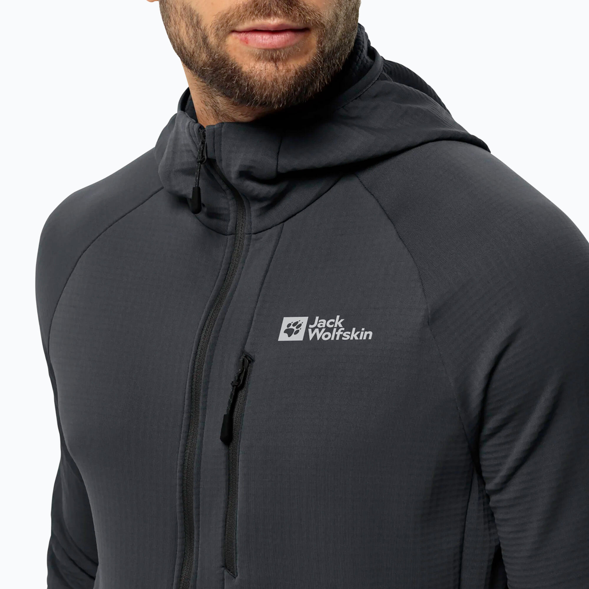 Veste polaire homme Jack Wolfskin Kolbenberg à capuche zippée 4/5