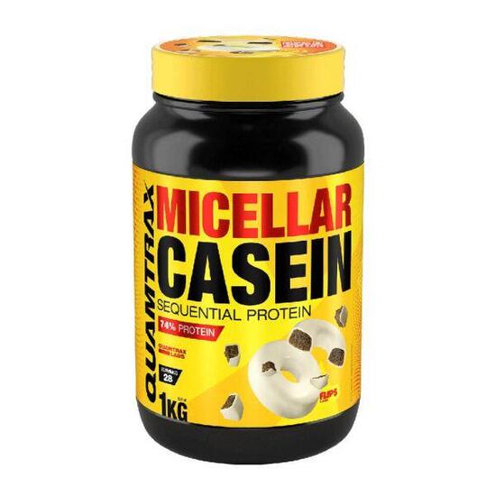 Micellar casein - 1kg Chocolat blanc avec Choco Rings de Quamtrax