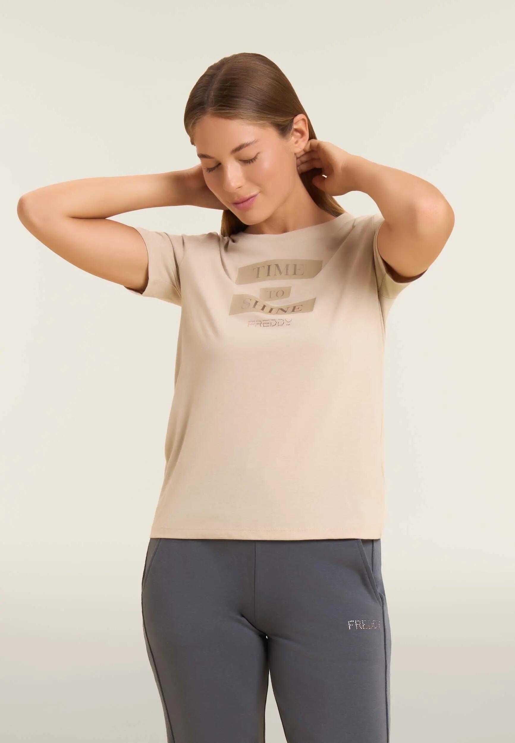 Camiseta para mujer con gráficos y lema motivador 2/6