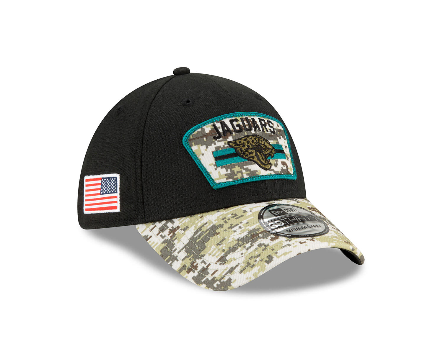 New Era 39THIRTY Cap Salute To Service 3930 Jacksonville Jaguars schwarz 2/7