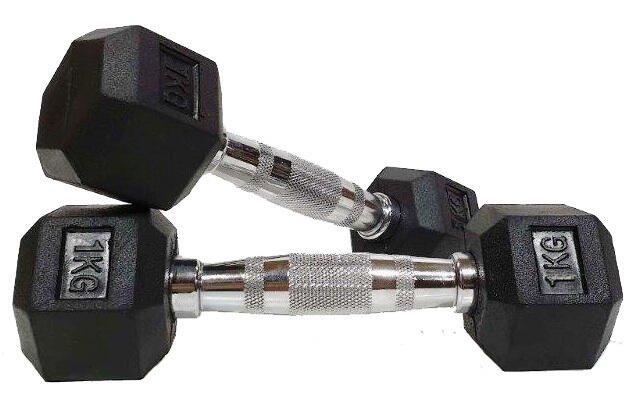 Morgan Rubber Hex Dumbbells - Pair