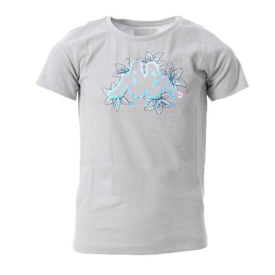 T-shirt Gris Fille Kappa Celeste