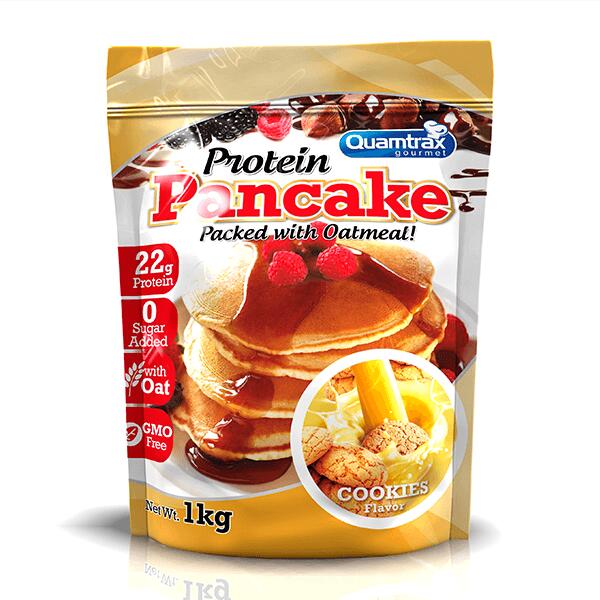 QUAMTRAX Pancake proteico - 1000 g Biscotti e panna Quamtrax