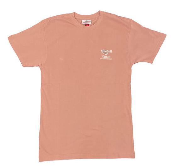 Mitchell & Ness Branded T-Shirt Oversized Heavy Weight rosa