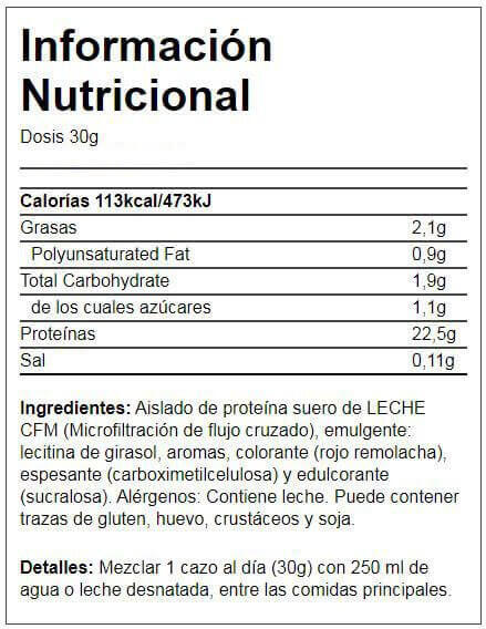 100% Whey Isolate - 2kg Chocolate blanco y Frambuesa Quamtrax 2/3