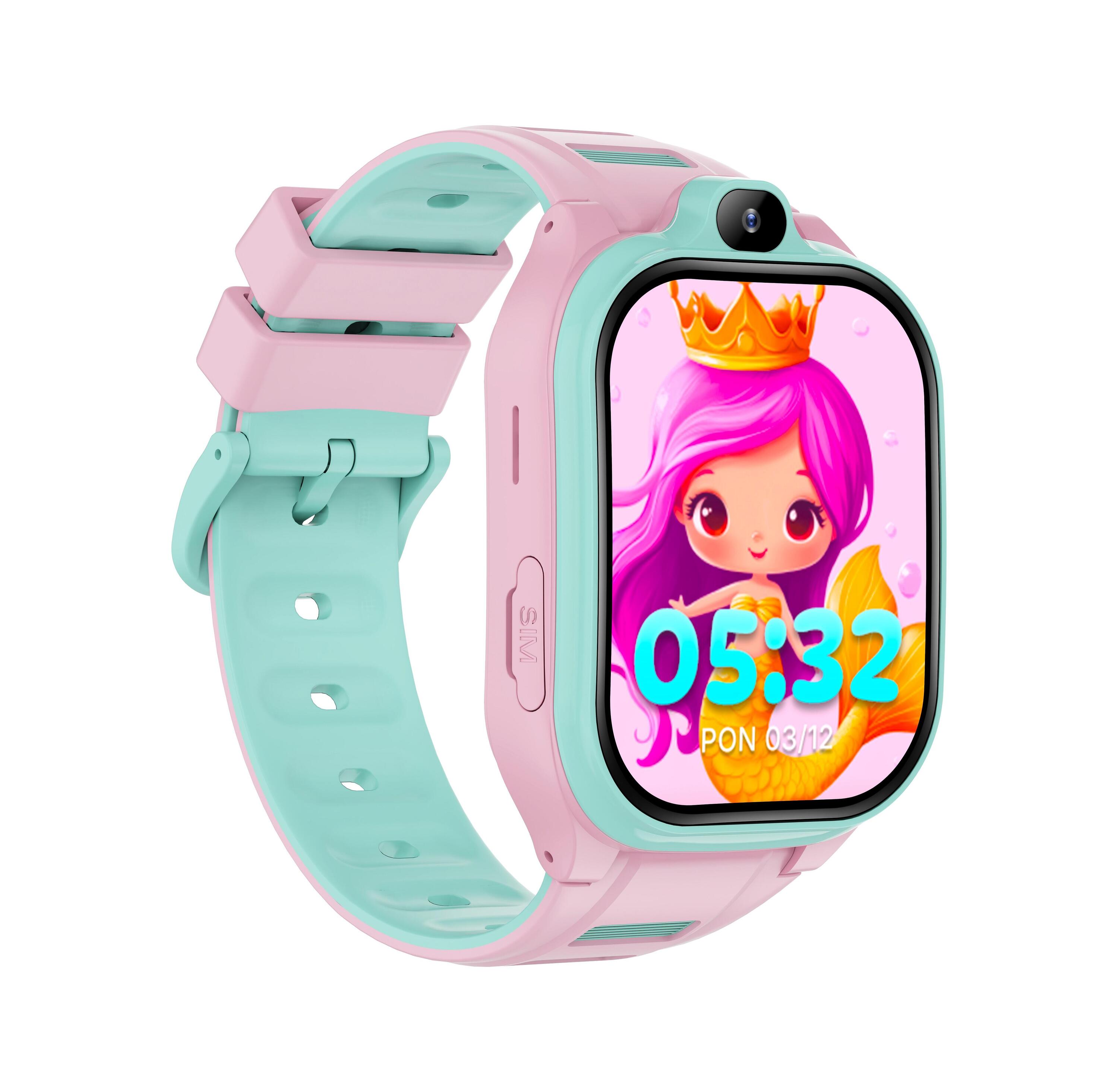Smartwatch Forever GPS WiFi 4G Kids Boost KW-530 Rose AI nanoSIM VideoCall 7/7