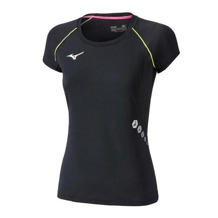 Camiseta Negra Mizuno para Mujer