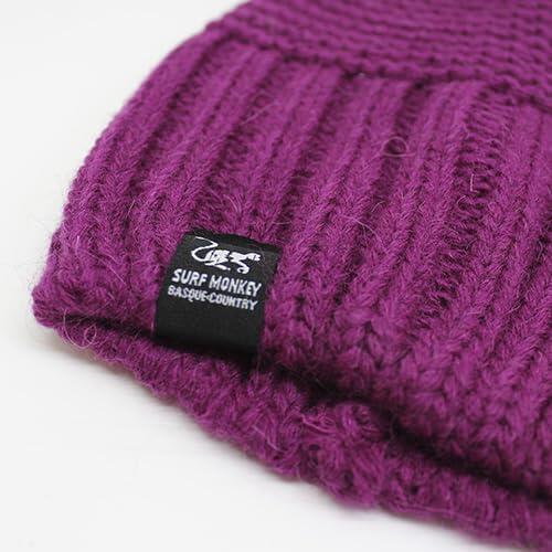 Bonnet à pompon - Unisexe - Taille unique - Fabriqué dans l'UE (Bordeaux) 2/3