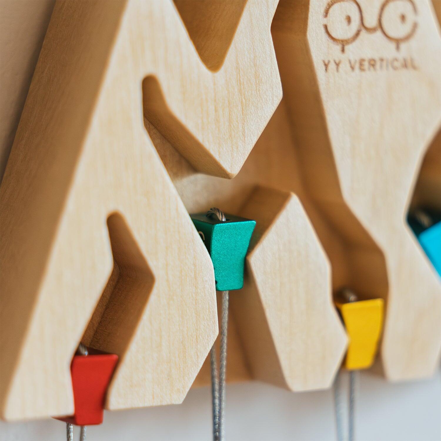 Wand-sleutelhouder Key Holder Mountain – kliminspiratie decor in esdoornhout 3/7