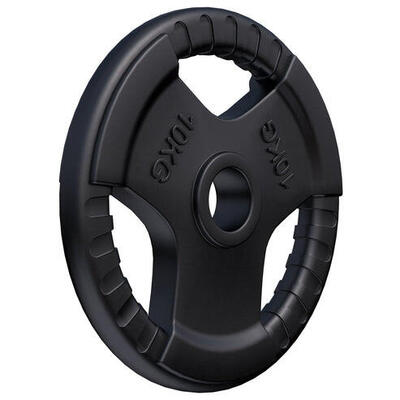 Gewichtsschijf - halterschijf - 1,25 kg - gripper gietijzer (rubber coating) -