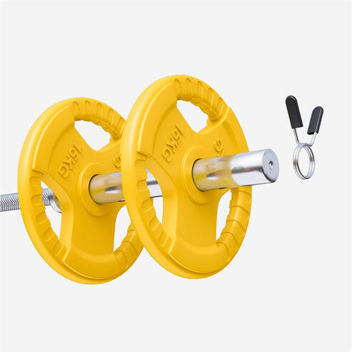 DISQUE DE MUSCULATION OLYMPIQUE CAOUTCHOUC GRIP 51MM | AU CHOIX DE 1,25KG À 25KG 4/5