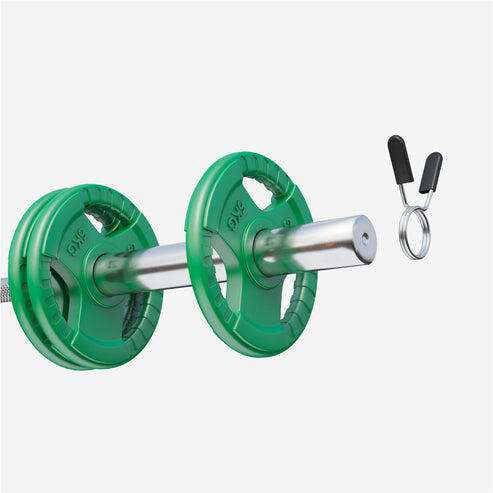 6 POIDS EN CAOUTCHOUC | DIAMETRE 51 MM | MUSCULATION | LOT DE 6x5 KG 4/5