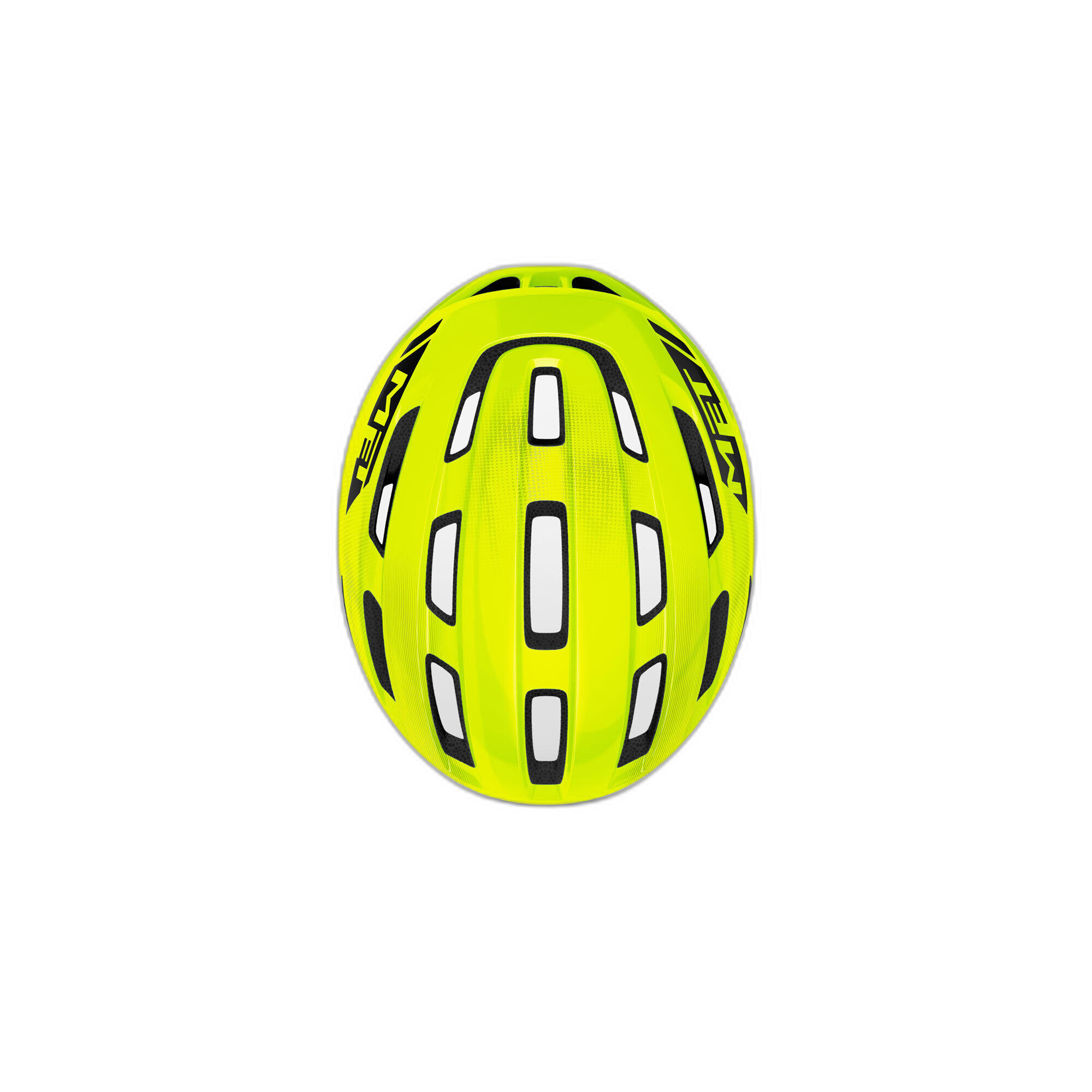 Casco Met Miles Mips Giallo Fluo Lucido 6/7