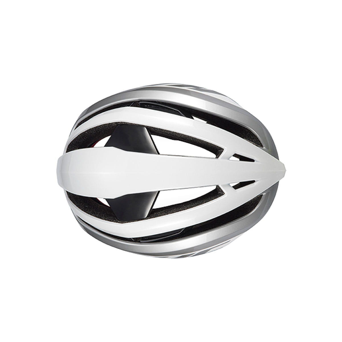 Casque de route IBEX - blanc brillant / argenté 4/4