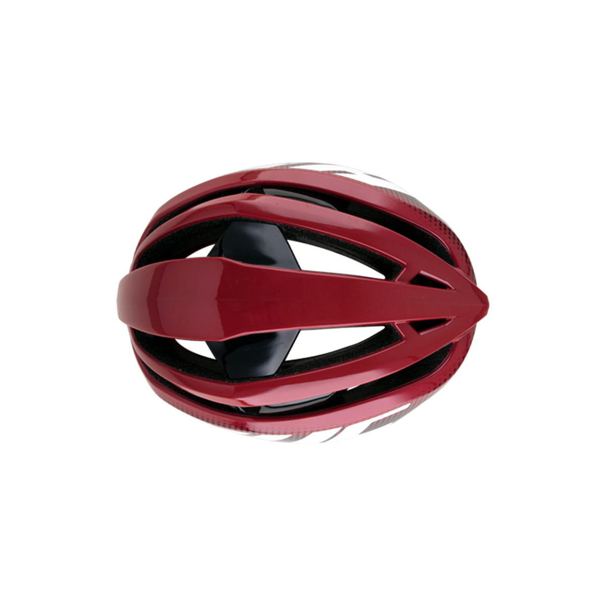 Casque de route IBEX - motif mat rouge 4/4
