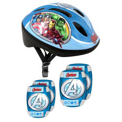 Casque et Protections Enfant Avengers Taille 52-56 cm