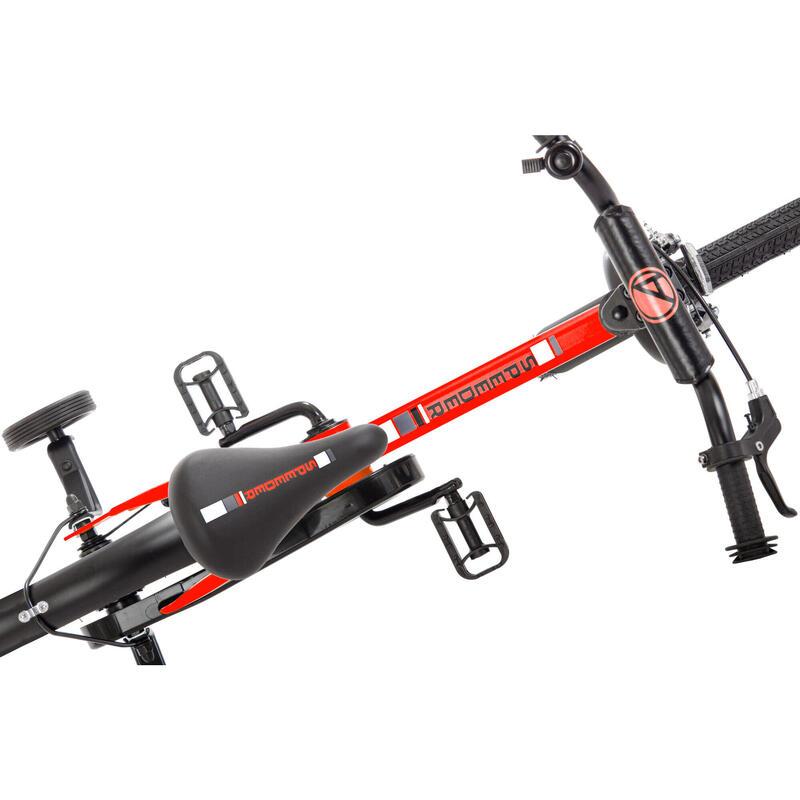 AMIGO Vélo garçon Speeder 16 Pouces Garçon Frein à rétropédalage Rouge/Noir