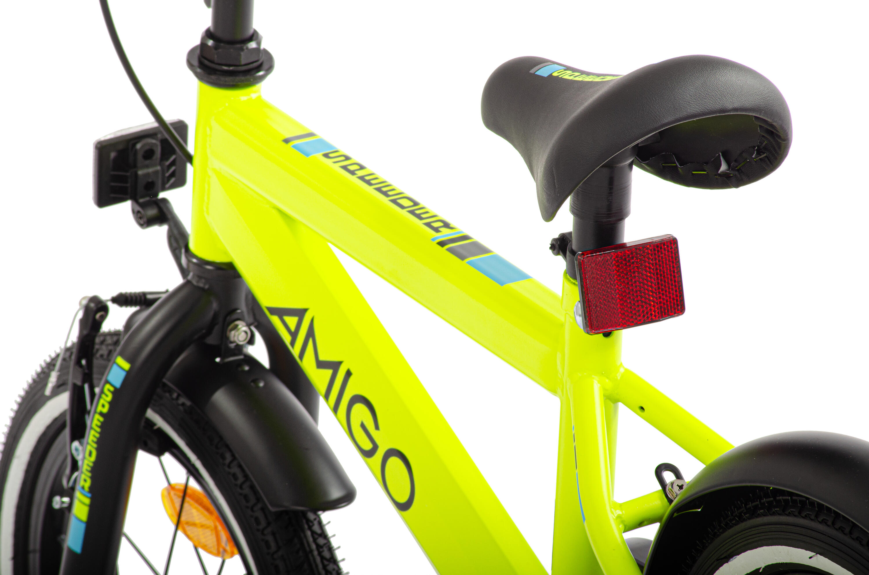 AMIGO Vélo garçon Speeder 12 Pouces Garçon Frein à rétropédalage Jaune/Noir 6/7