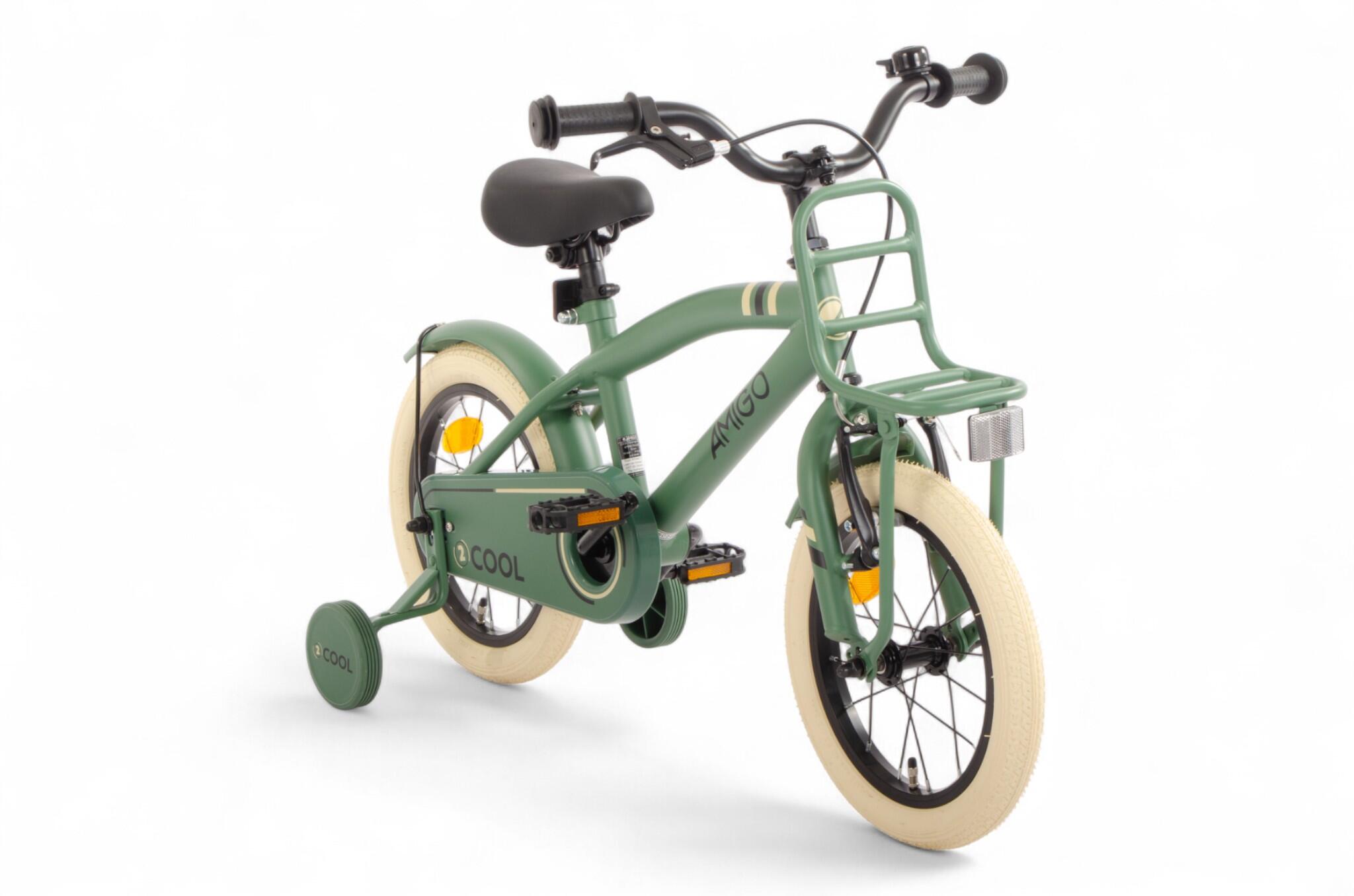 2Cool 14 Inch Jongens Terugtraprem Groen 2/7