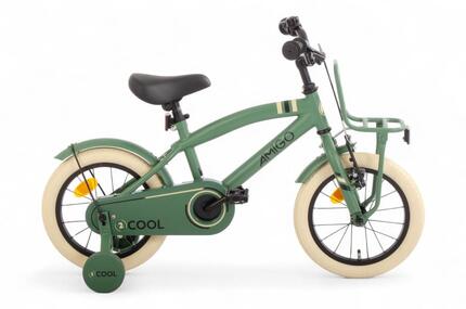 2Cool 14 Inch Jongens Terugtraprem Groen