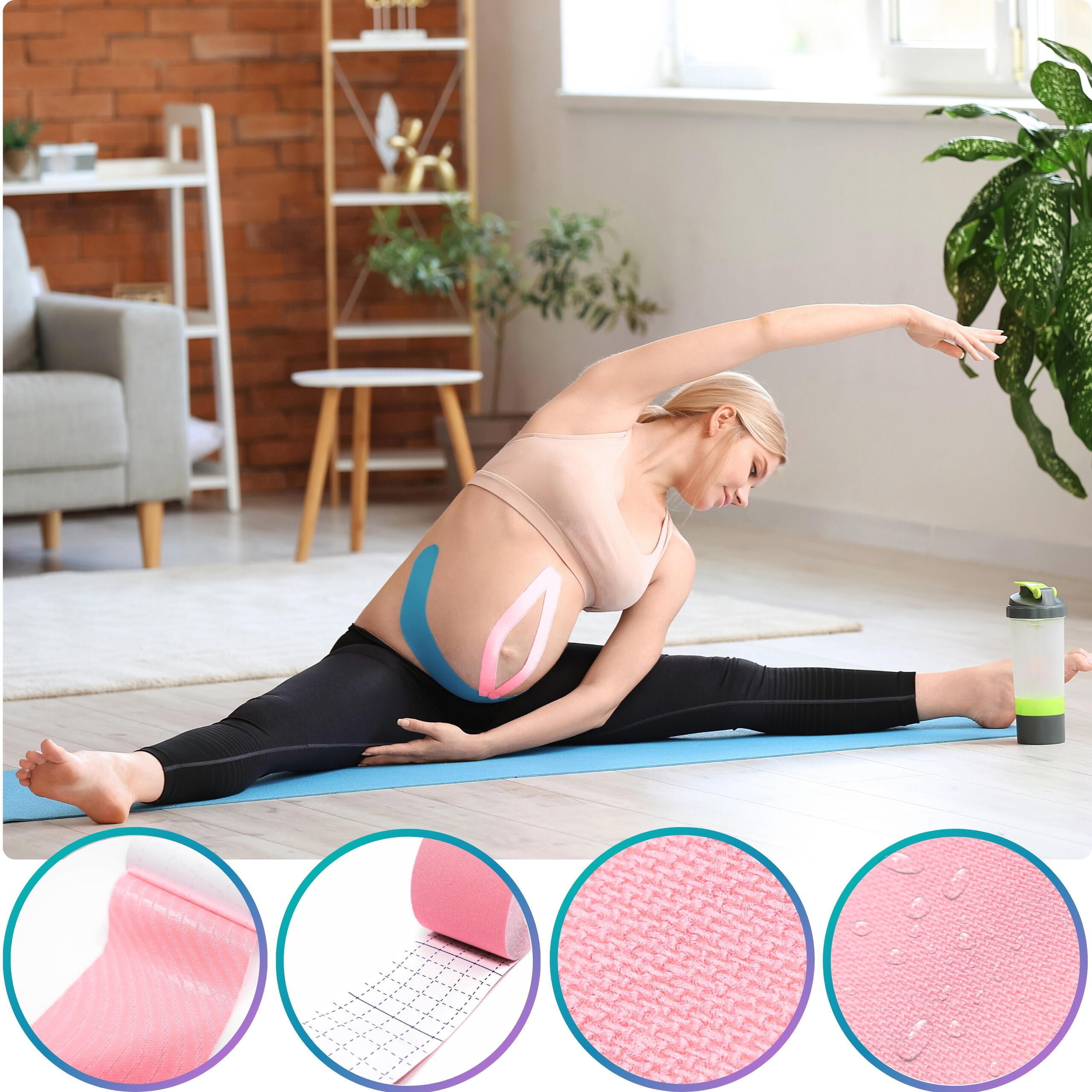Kinesiotape 5 cm x 5 m medisch Recovery Tape - 1 rol 2/7