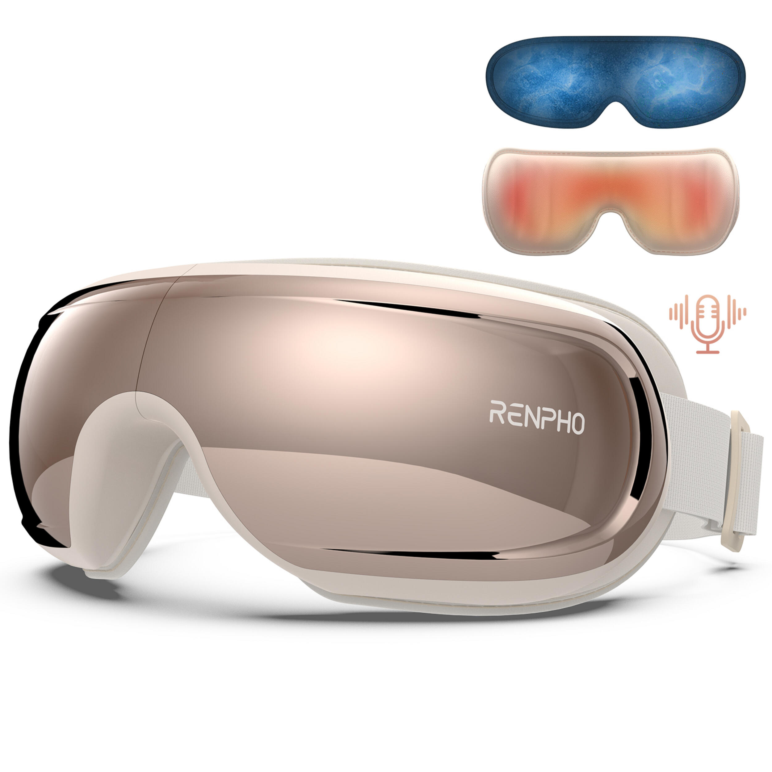 RENPHO - Masseur Oculaire RENPHO Eyeris 3 G010V - Yeux et tempes - Rose Gold 1/1