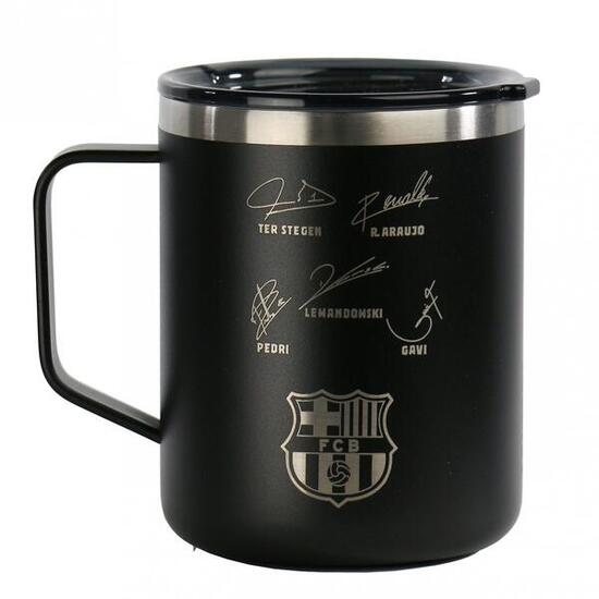 FC Barcelona kubek termiczny Runbott z autografami 400 ml 972195 czarny