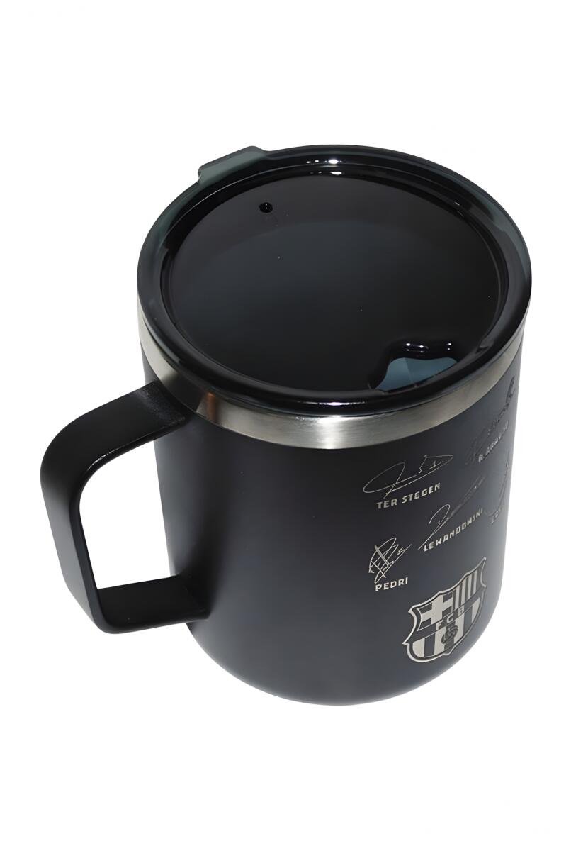 FC Barcelona kubek termiczny Runbott z autografami 400 ml 972195 czarny 5/5