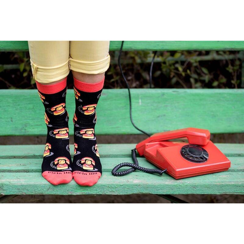 Sosete bumbac organic COLOUR COTTON Retro Phones