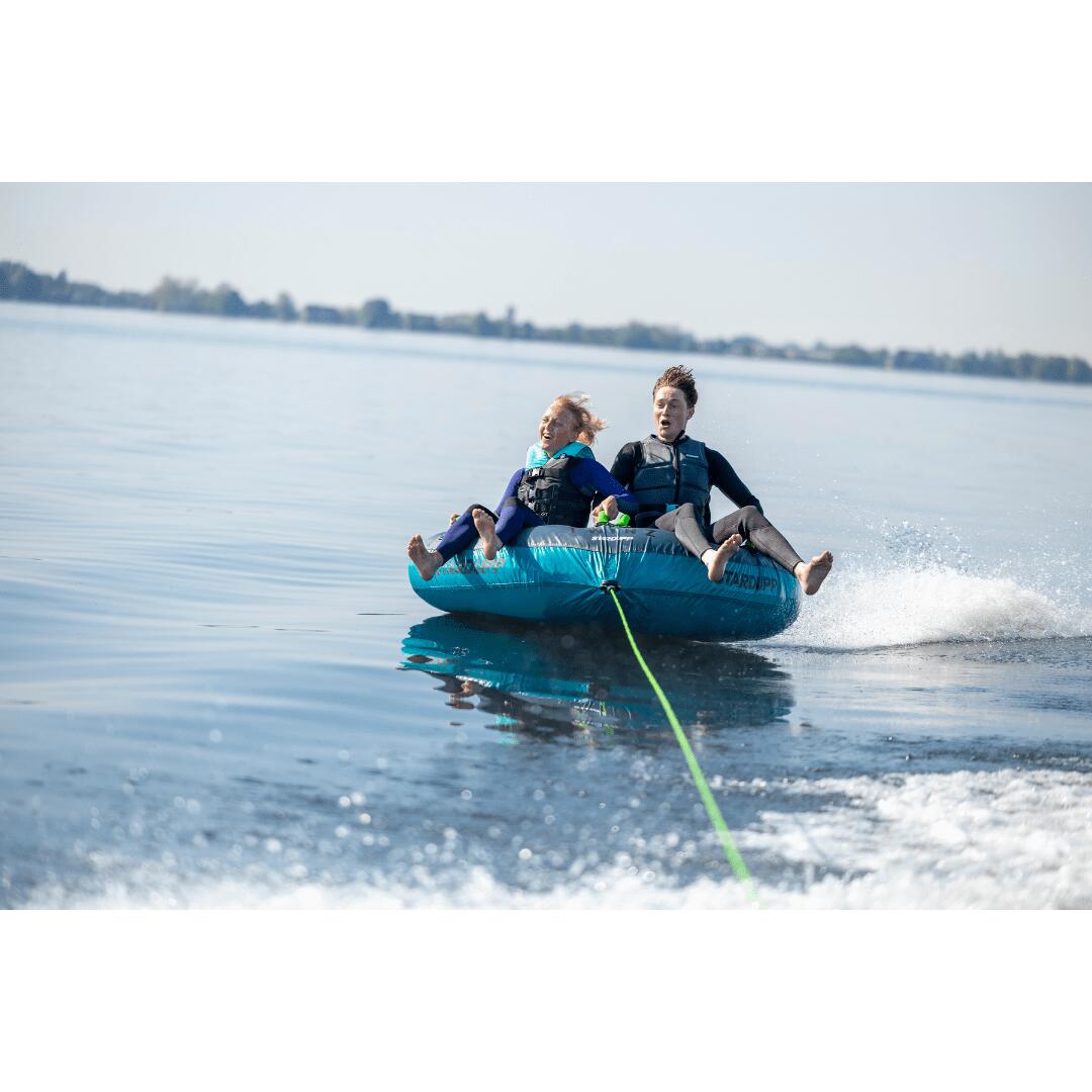 Funtube Stardupp Twinz 2 personnes PVC bleu/gris 2/8