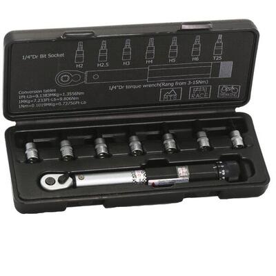 XLC Drehmomentschlüssel TO-S41, 3 - 15 Nm, 1/4