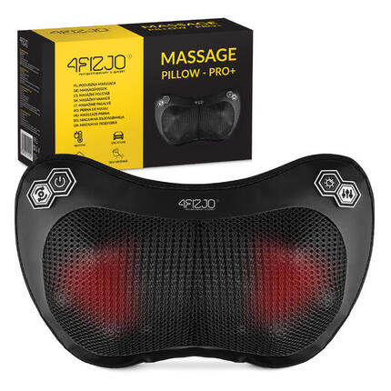 Shiatsu Massagekissen PRO+ 4FIZJO Nackenmassagegerät mit Wärme Rückenmassage