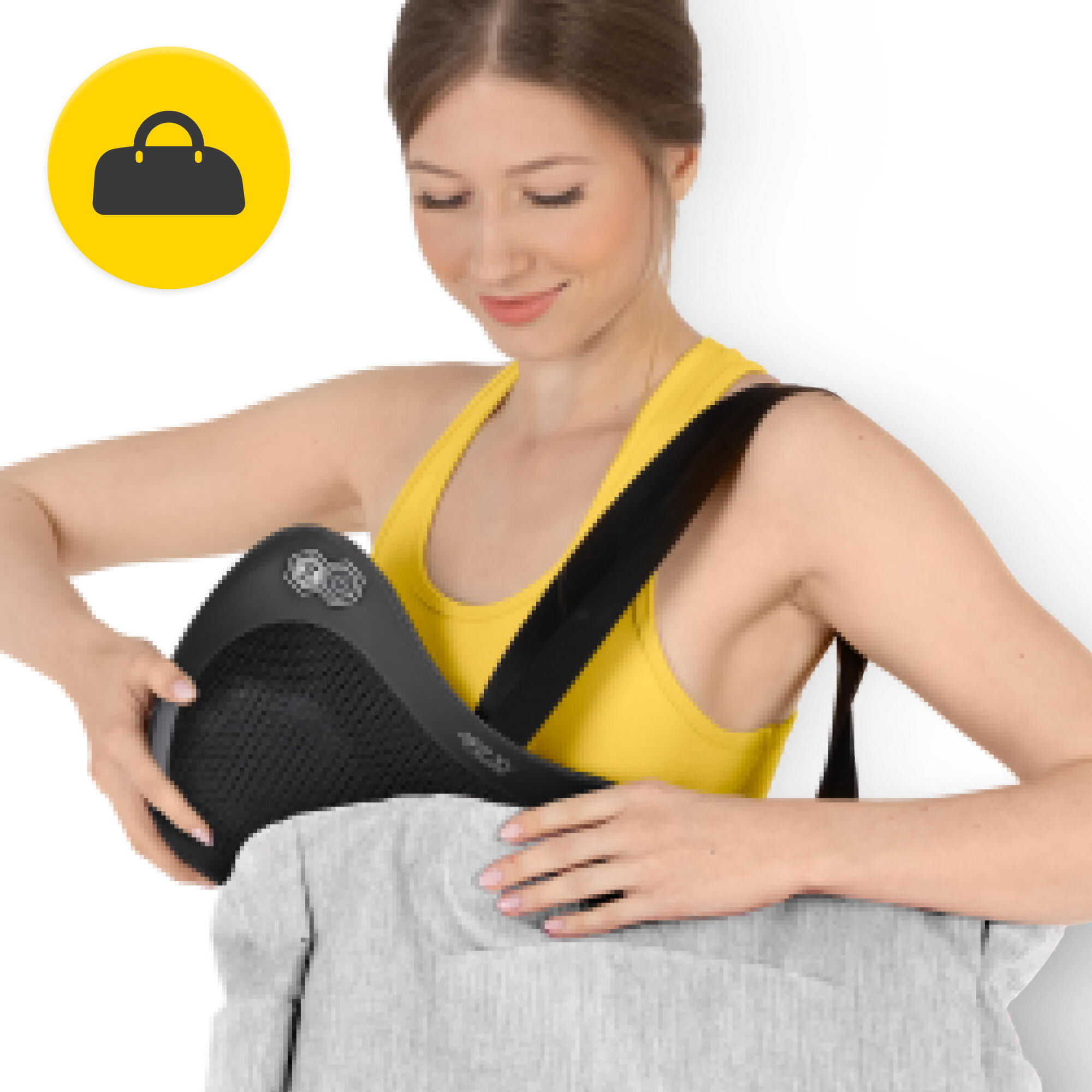 Masážní polštář na krk, šíje a ramena shiatsu PRO+ 4FIZJO 6/7