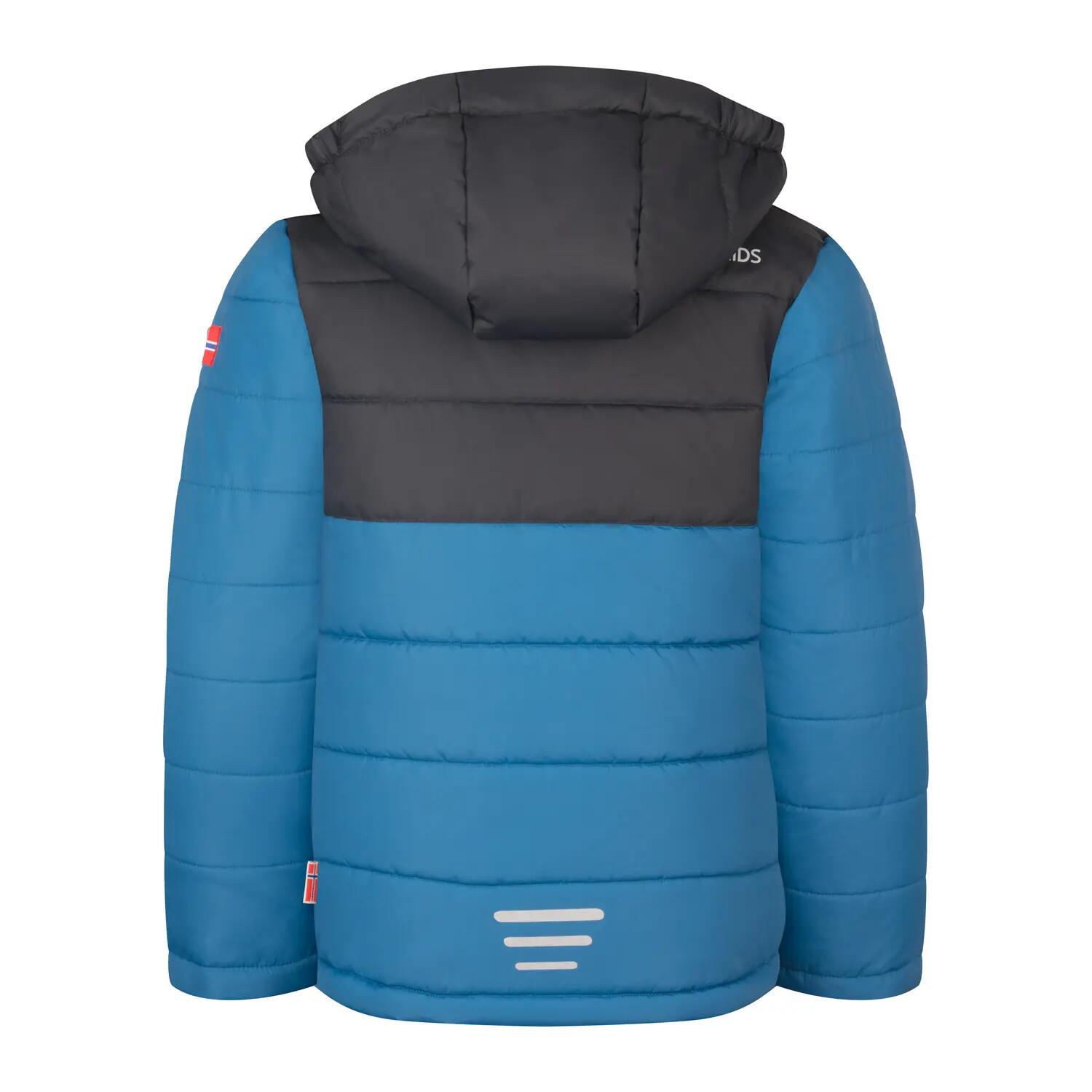 Kinder Winterjas Hemsedal Waterdicht Winddicht Medium blauw/rood 2/4