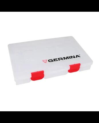 Pudełko wędkarskie na przynęte Germina Clear 27,5×18,5×4,5 cm