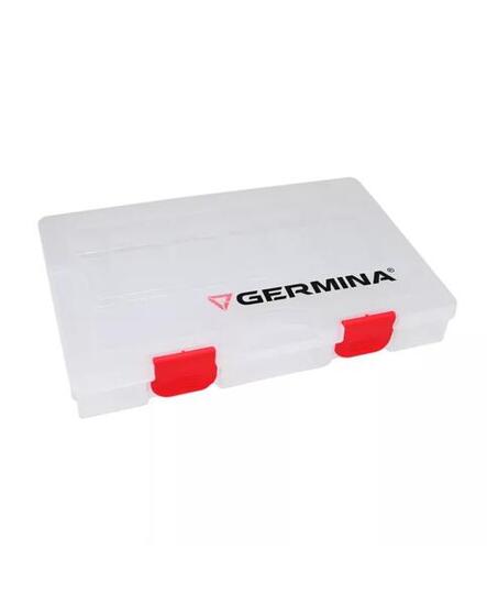 Pudełko wędkarskie na przynęte Germina Clear 27,5×18,5×4,5 cm