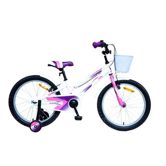 Vélo junior UMIT CALYPSO 20" blanc/rose