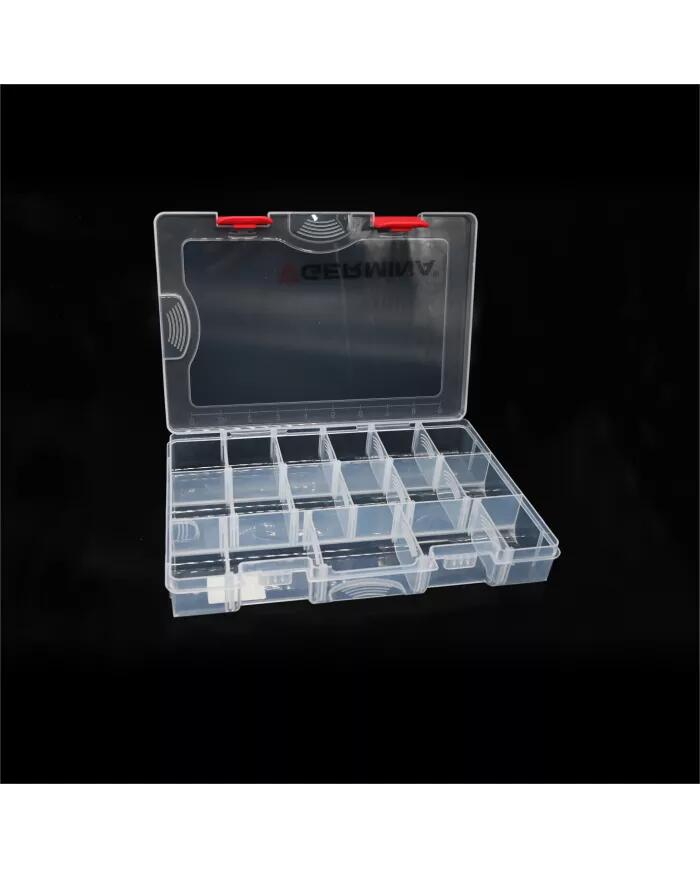 Pudełko wędkarskie na przynęte Germina Clear 27,5×18,5×4,5 cm 3/3