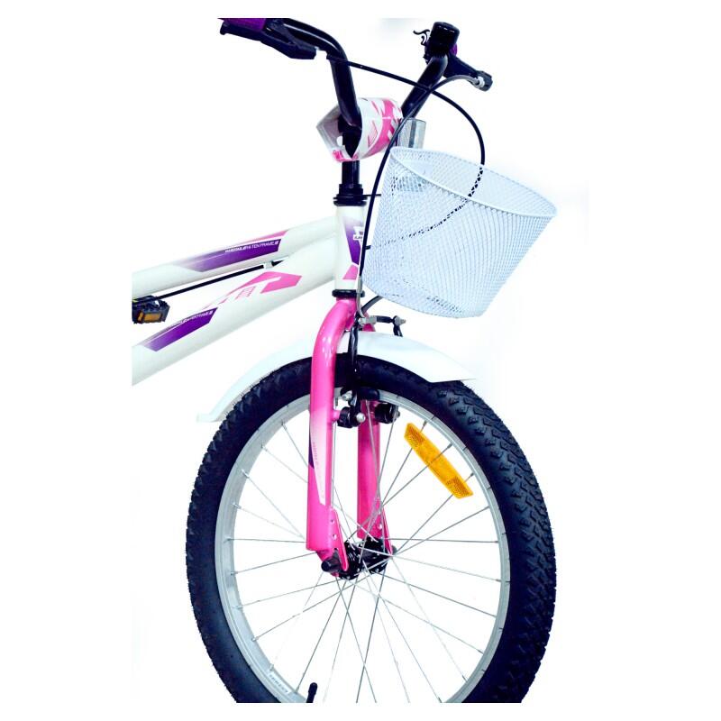 BICICLETTA JUNIOR UMIT CALYPSO 20" BIANCA/ROSA 3/4