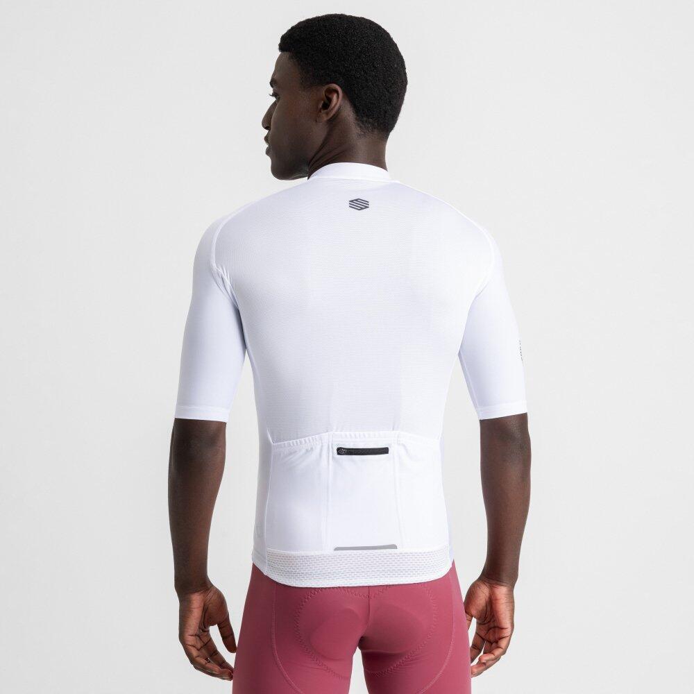 Herren Radsport kurzärmeliges radtrikot für M2 Loud Weiß 6/8
