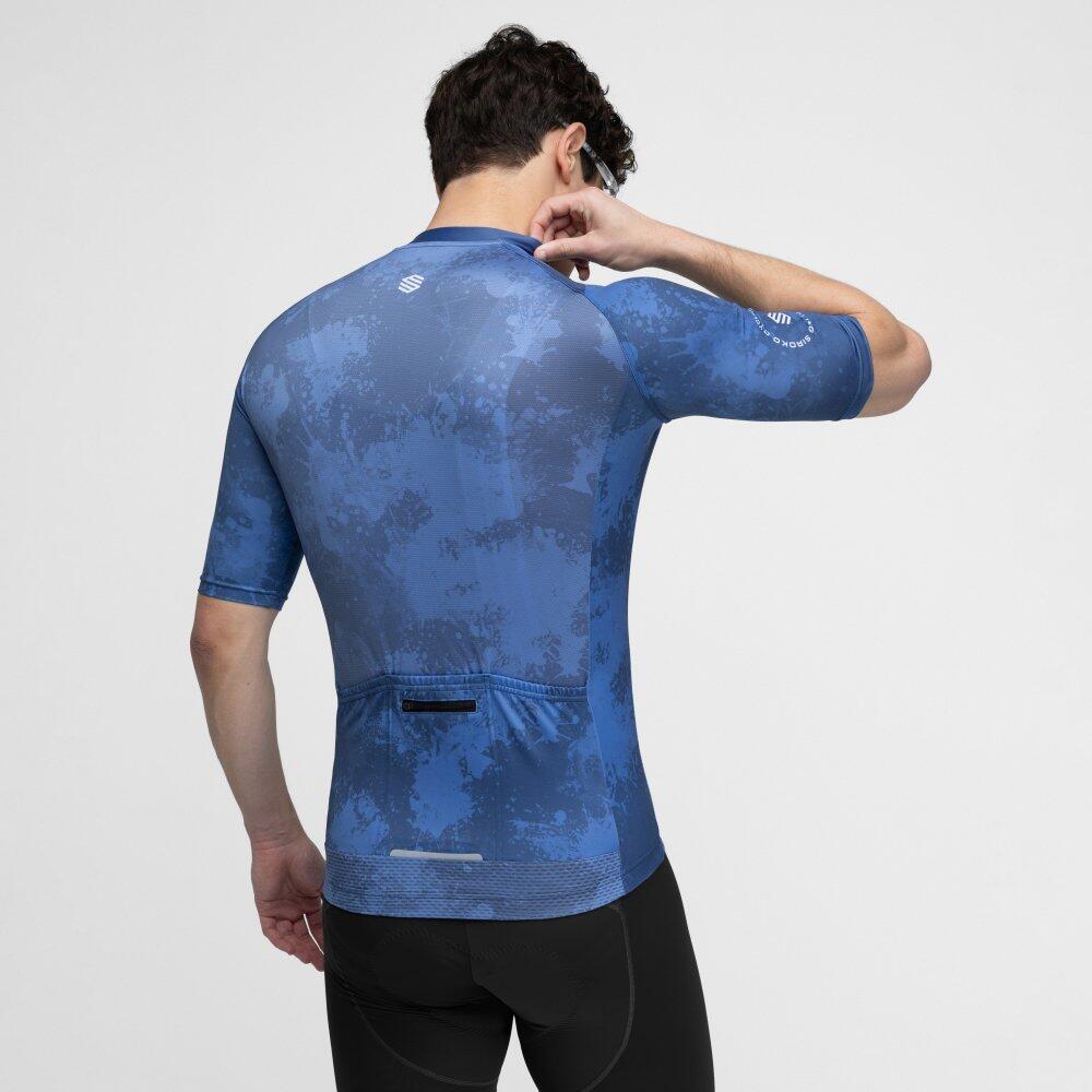 Maillot vélo manches courtes homme Cyclisme M2 Nitro Bleu 6/7