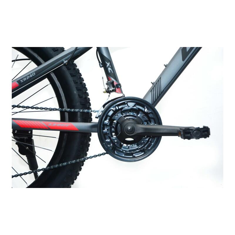 Bicicleta UMIT SPARTAN X JUNIOR 24" Cinza-Vermelho 6/6