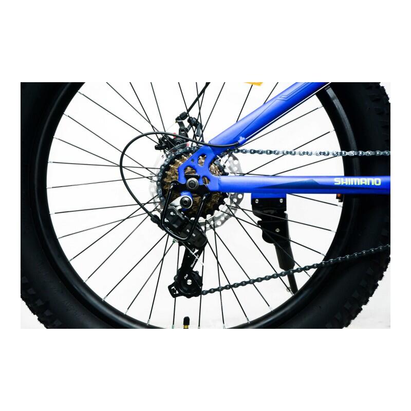 BICICLETTA JUNIOR UMIT SPARTAN X BLU-GIALLO 24" 6/6